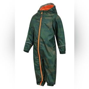Puddle Kids Camouflage Printed Waterproof Rain Suit
Mountain Warehouse Size 2-3